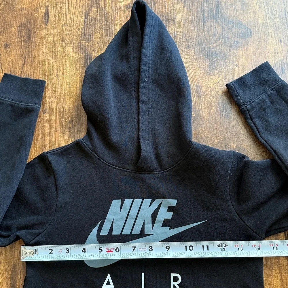 Nike Black Air Hoodie with Silver Logo